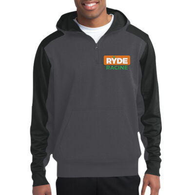 Ryde Racine - Tech Fleece Colorblock 1/4 Zip Hooded Sweatshirt Thumbnail