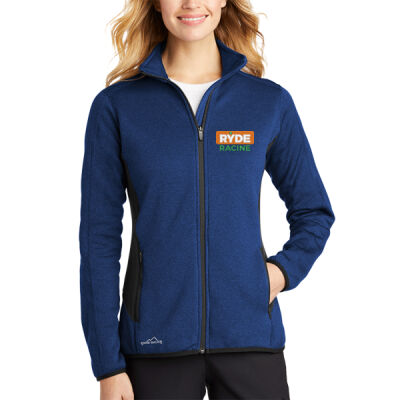 Ryde Racine - Ladies Full Zip Heather Stretch Fleece Jacket Thumbnail