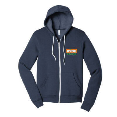 Ryde Racine - Ultrasoft Unisex Sponge Fleece Full Zip Hoodie Thumbnail