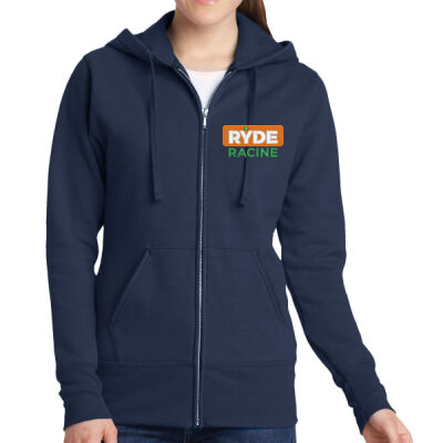 Ryde Racine - Ladies Core Fleece Full Zip Hooded Sweatshirt Thumbnail