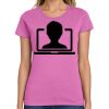 Ladies Heavy Cotton 100% Cotton T Shirt Thumbnail