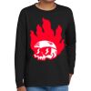 Youth Heavy Cotton 100% Cotton Long Sleeve T Shirt Thumbnail