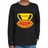 Youth Heavy Cotton 100% Cotton Long Sleeve T Shirt Thumbnail